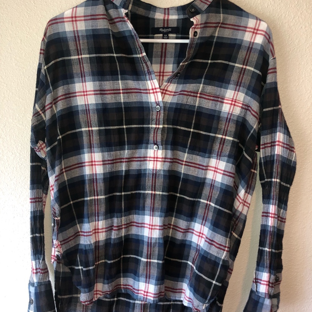 Madewell Breezy Plaid Shirt